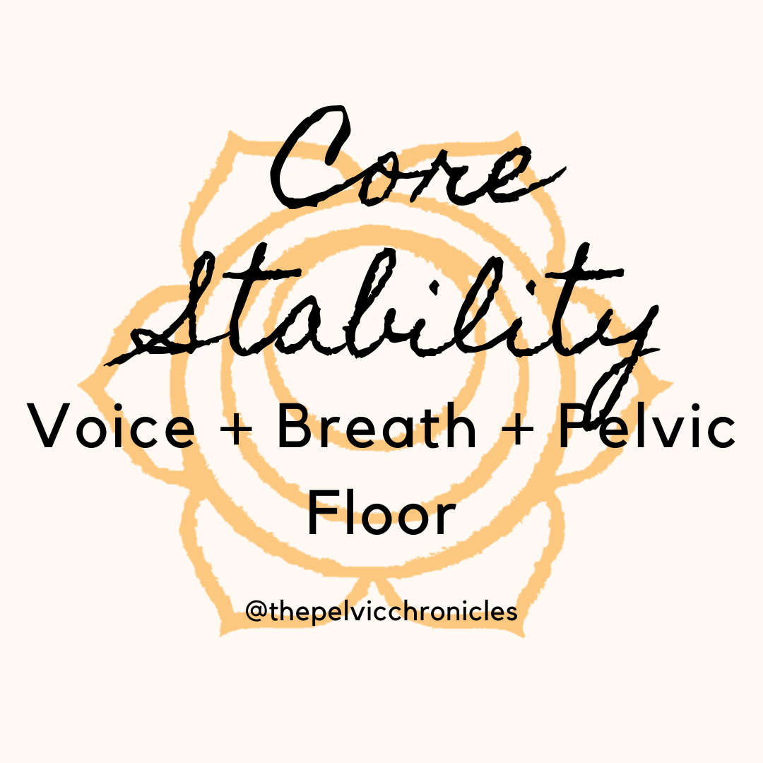 The Symphony Of Muscle Coordination For Core Stability: Voice, Breath, Pelvic Floor.