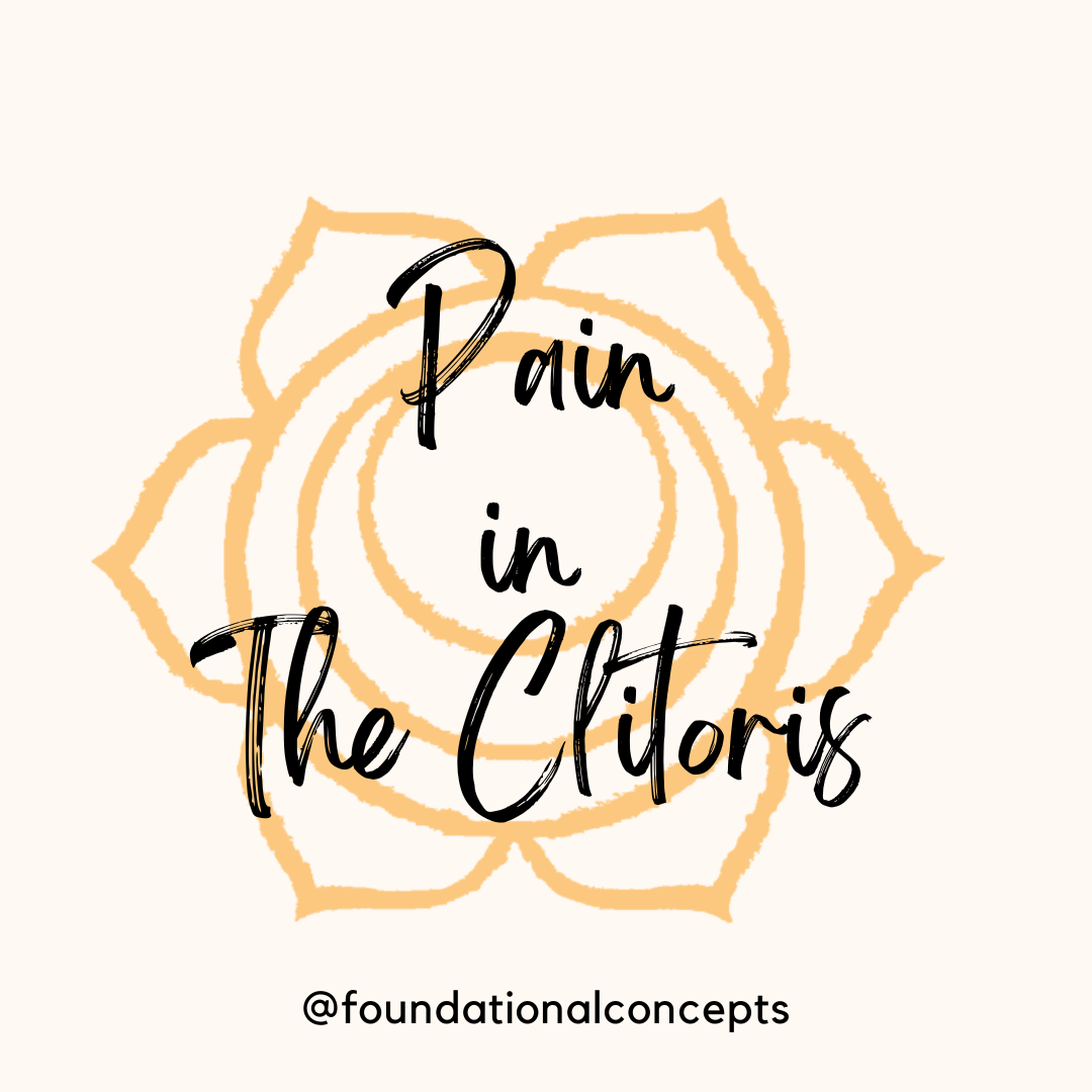 Citoridynia:  AKA Pain In The Clitoris