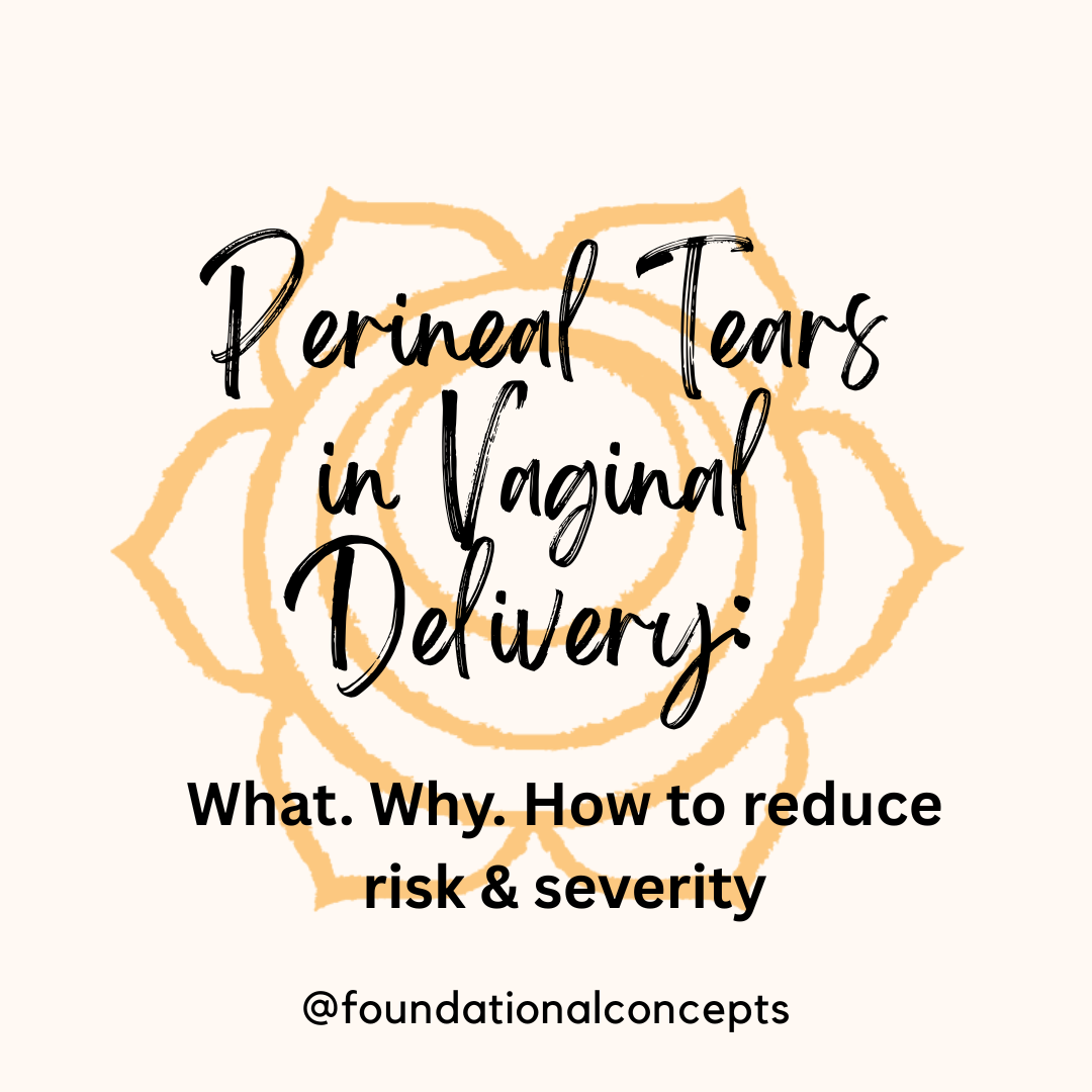 Perineal Tears in Vaginal Delivery: What. Why and How to reduce risk and severity.
