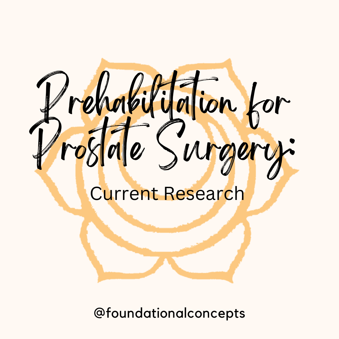Prehabilitation for Prostate Surgery